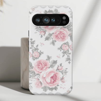 Coquette Watercolor Roses Design Phone Case for Google Pixel