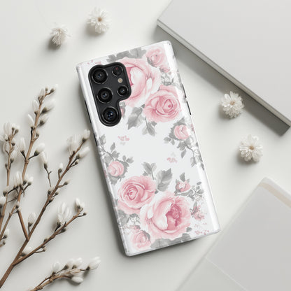 Coquette Watercolor Roses Design Case for Galaxy S series Phones