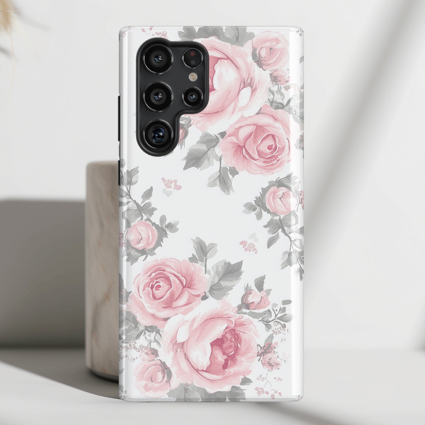 Coquette Watercolor Roses Design Case for Galaxy S series Phones