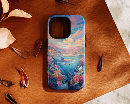 Coral Horizon Design iPhone Case
