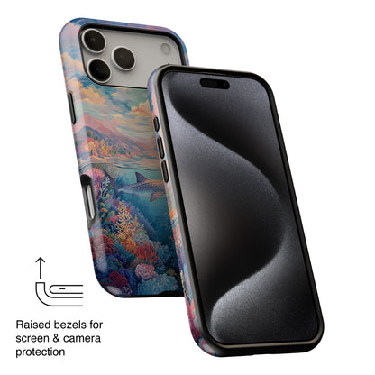 Coral Horizon Design iPhone Case