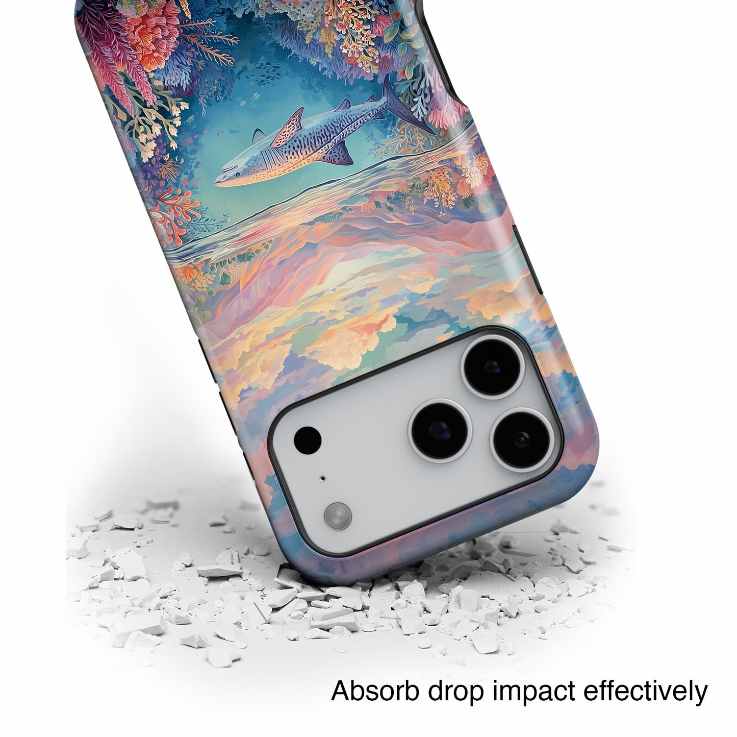 Coral Horizon Design iPhone Case