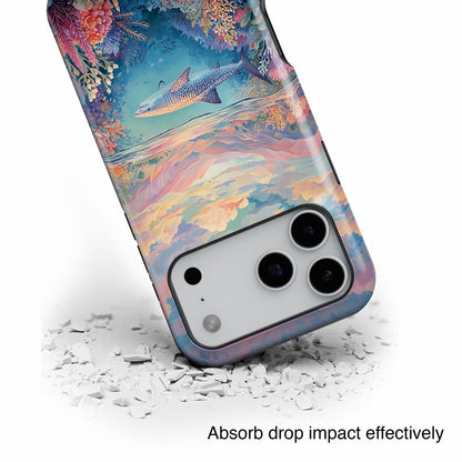 Coral Horizon Design iPhone Case