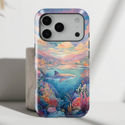 Coral Horizon Design iPhone Case