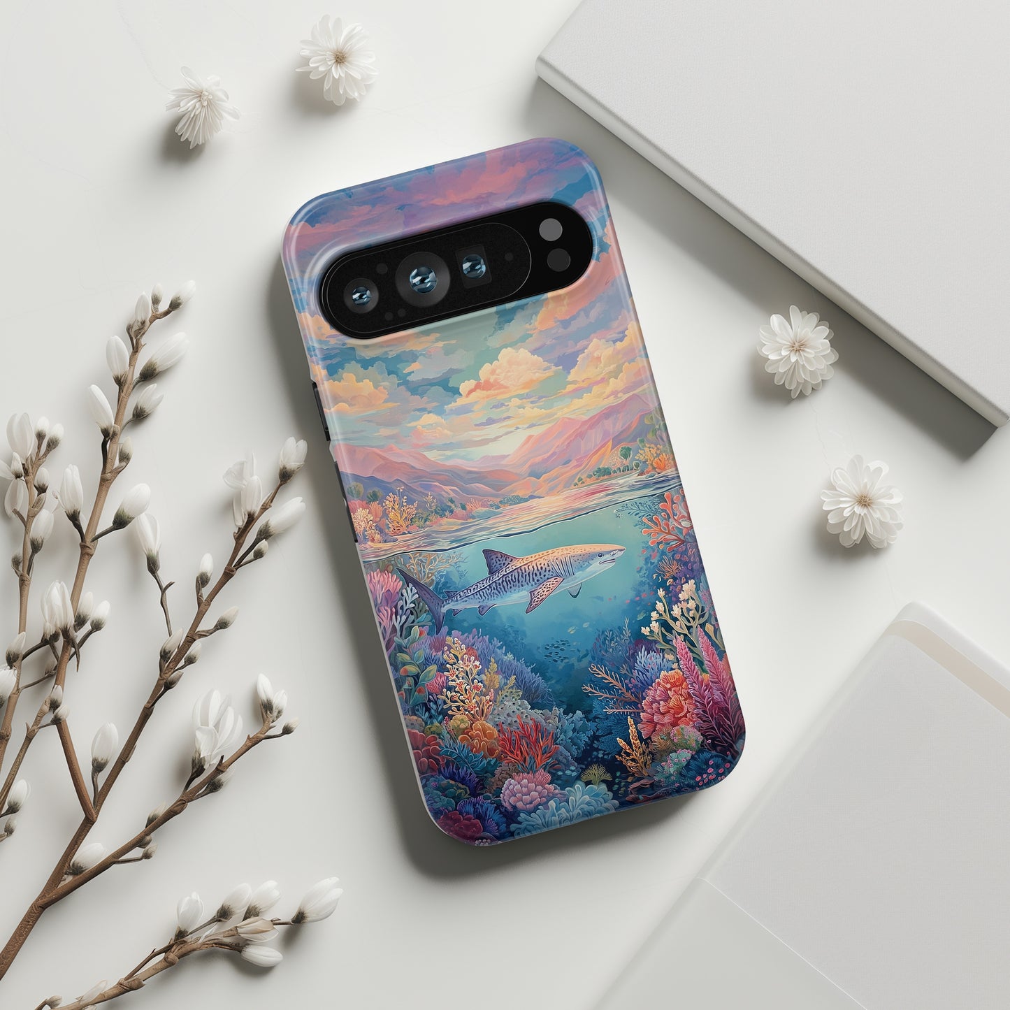 Coral Horizon Design Phone Case for Google Pixel