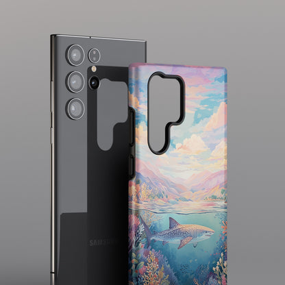 Coral Horizon Design Phone Case for Galaxy S series Phones