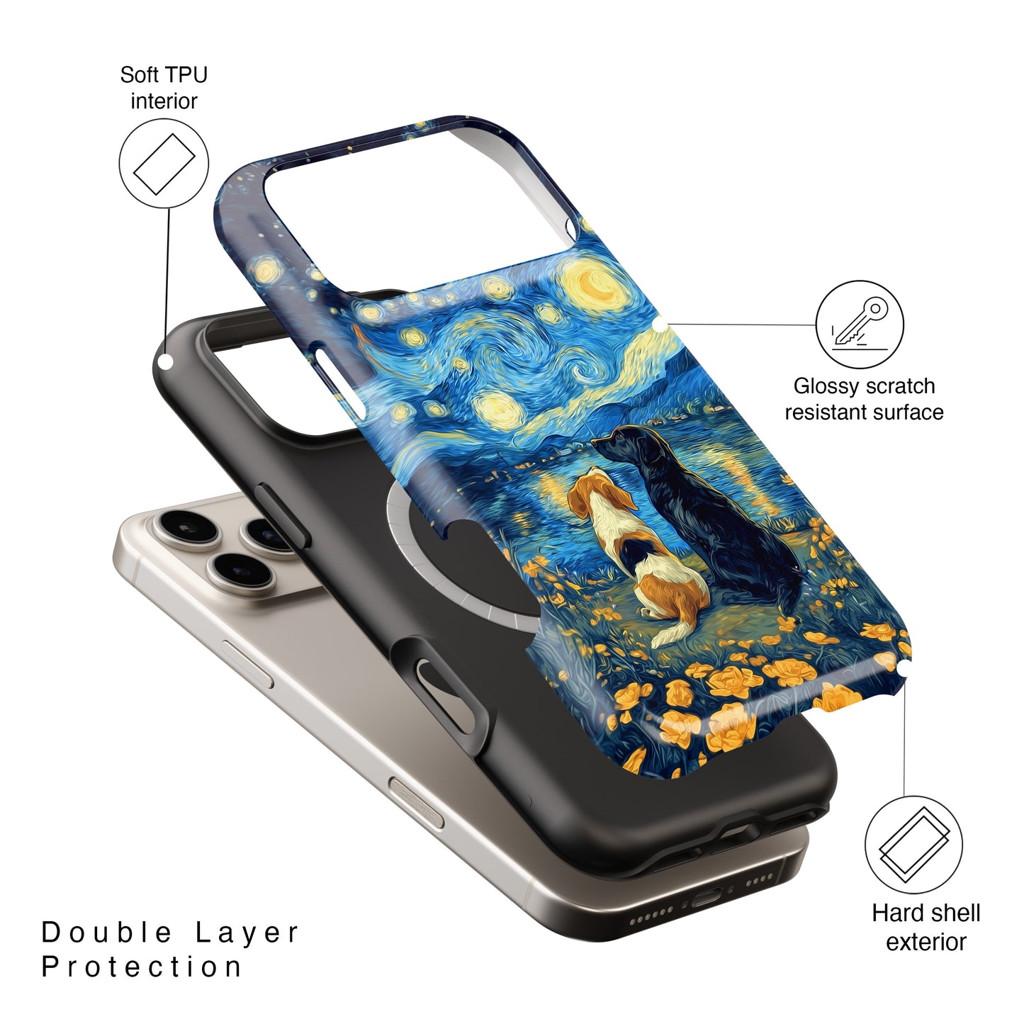 Cosmic Companions Design iPhone Case
