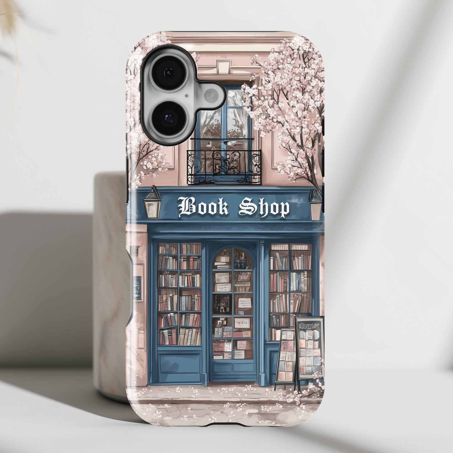 Cozy Book Shop Design iPhone Case
