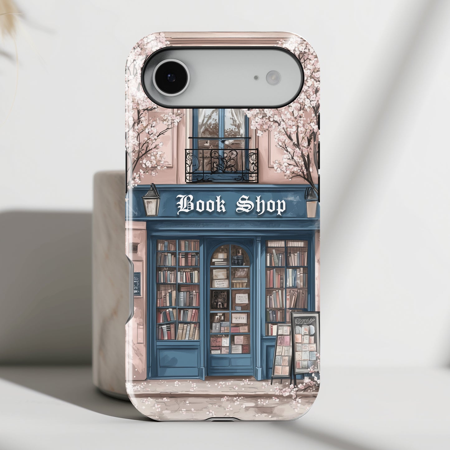 Cozy Book Shop Design iPhone Case