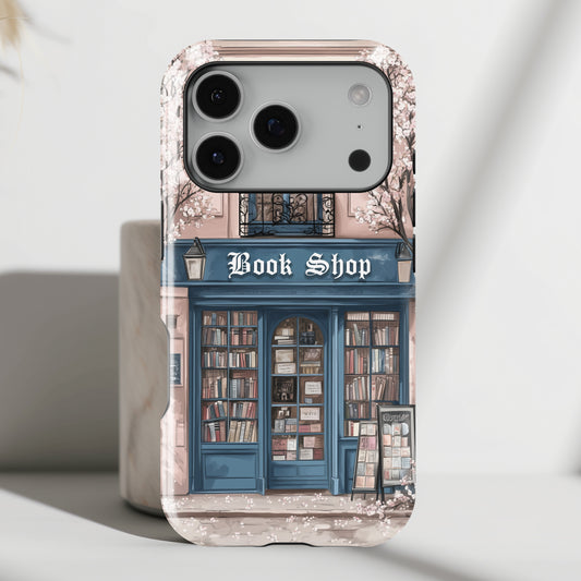 Cozy Book Shop Design iPhone Case