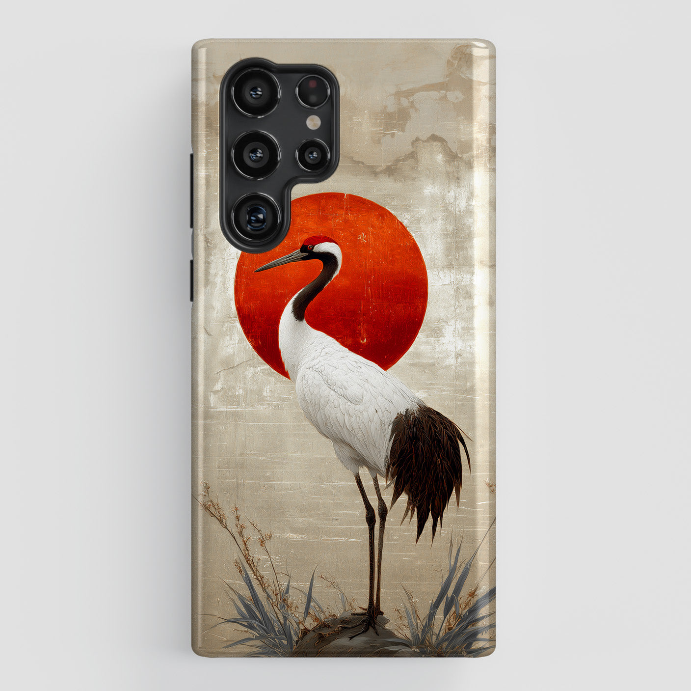Crane Dawn Design Phone Case for Galaxy S series Phones