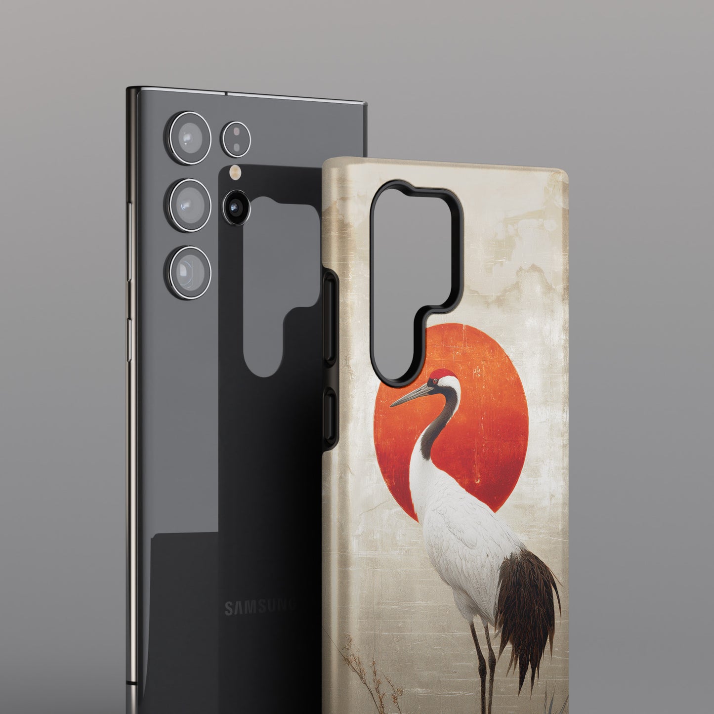 Crane Dawn Design Phone Case for Galaxy S series Phones