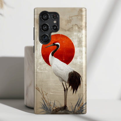 Crane Dawn Design Phone Case for Galaxy S series Phones