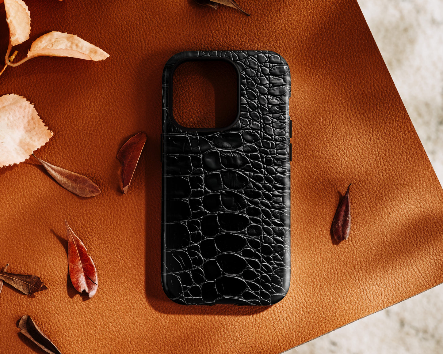 Crocodile Skin Texture Print iPhone Case