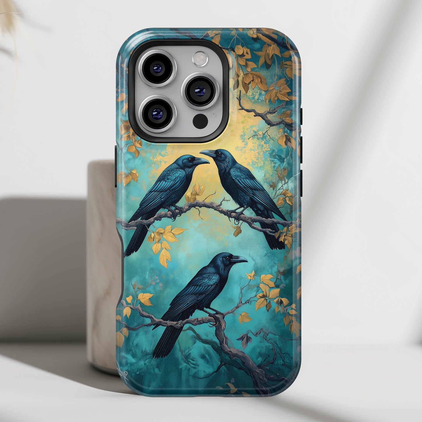 Crow Dark Fantasy Art Design iPhone Case