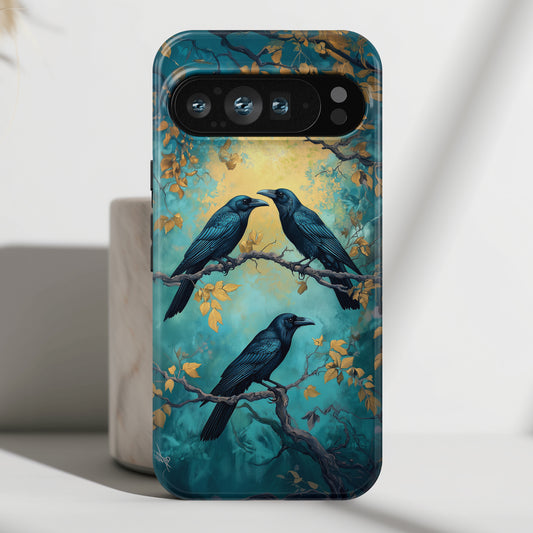 Crow Dark Fantasy Art Design Phone Case for Google Pixel