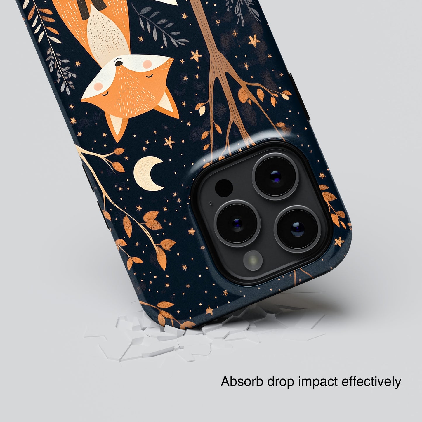 Cute Fox in Whimsical Forest Design iPhone Case