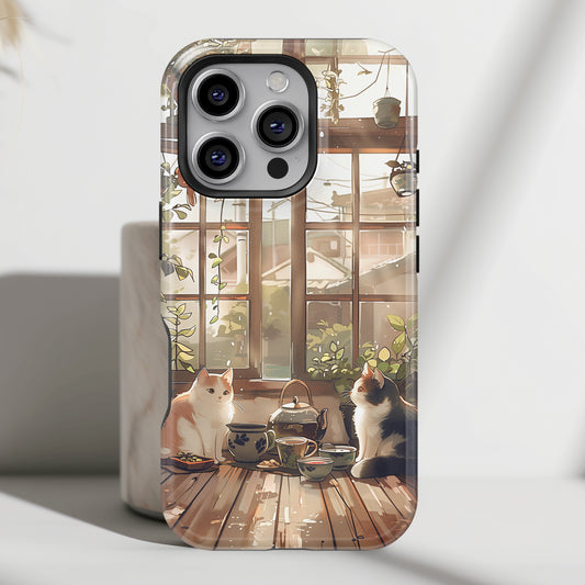 Cute Japanese Anime Cat Design iPhone Case