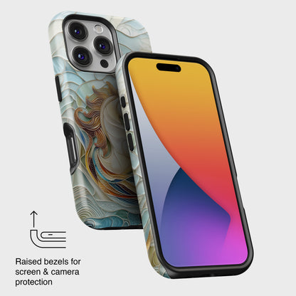 Cute Unicorn Stained Glass Design iPhone Case