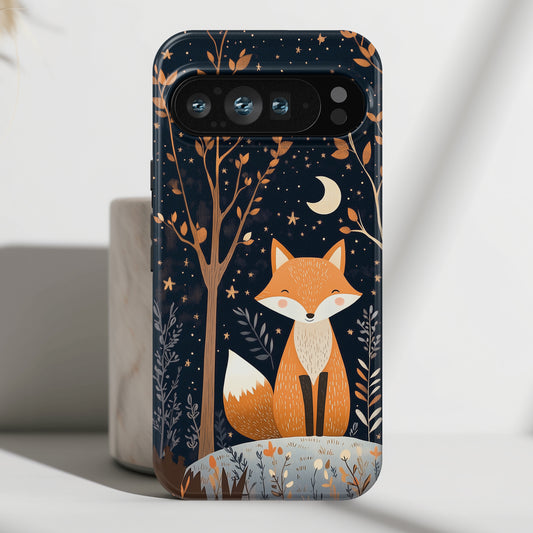 Cute Fox in Whimsical Forest Design Phone Case for Google Pixel