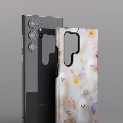 Cute Ghost Floral Design Case for Galaxy S series Phones