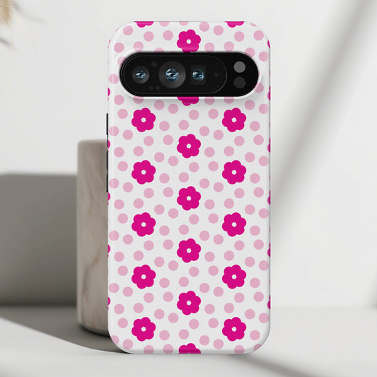 Cute Pink Flower Design Phone Case for Google Pixel