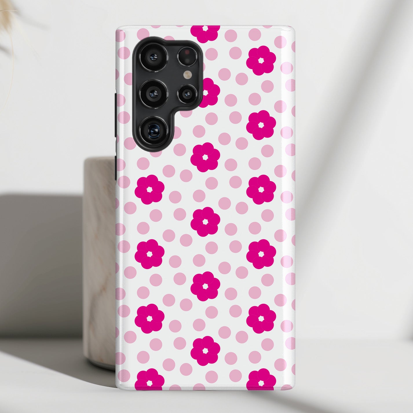 Cute Pink Flower Pattern Design Case for Galaxy S series Phones – SigCase