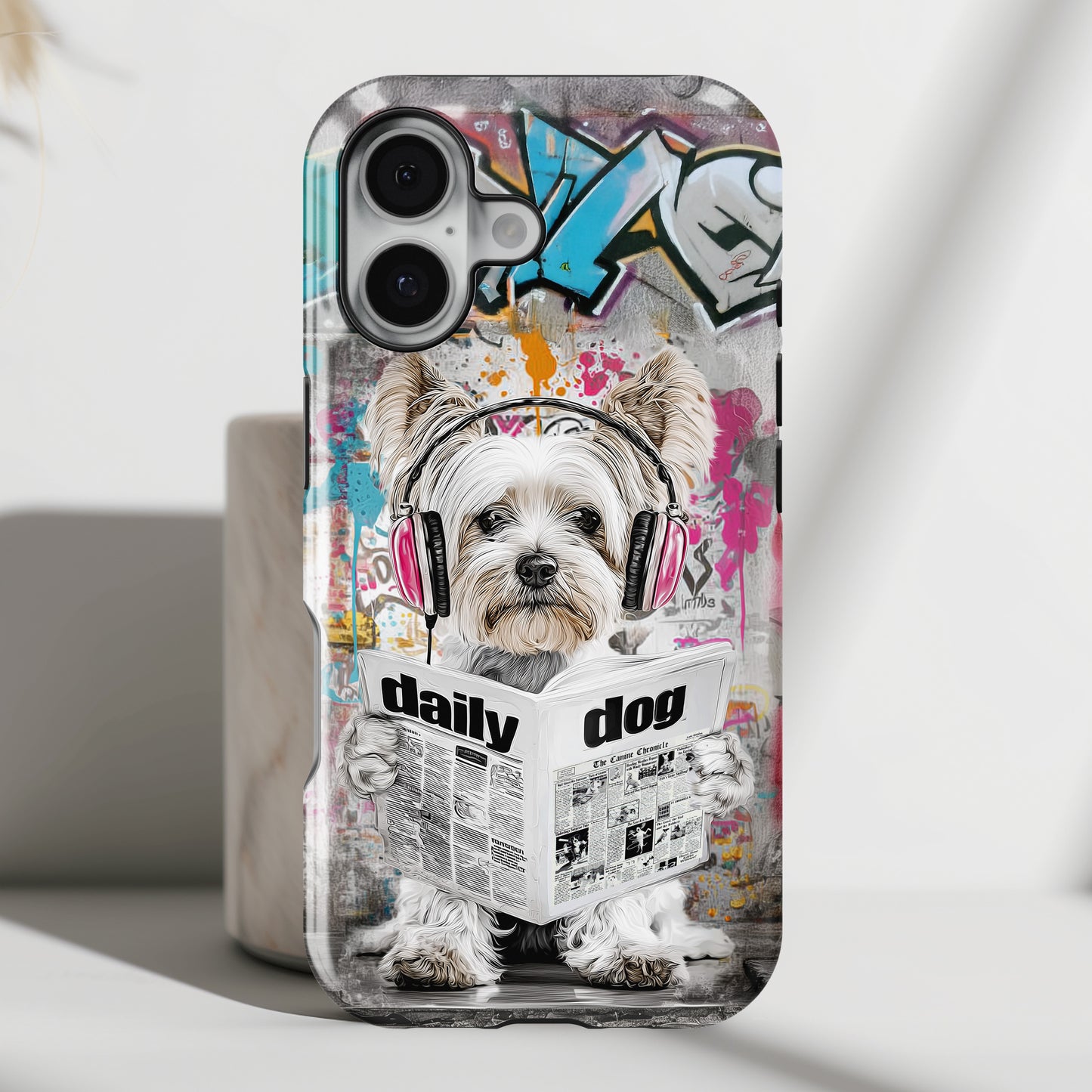 Daily Dog Beats (Yorkshire) Design iPhone Case