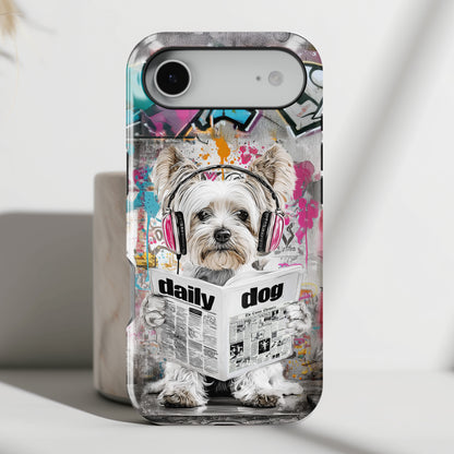 Daily Dog Beats (Yorkshire) Design iPhone Case