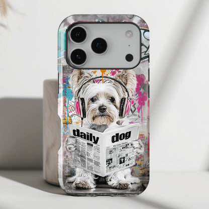 Daily Dog Beats (Yorkshire) Design iPhone Case
