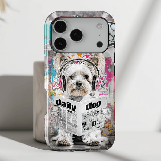 Daily Dog Beats (Yorkshire) Design iPhone Case