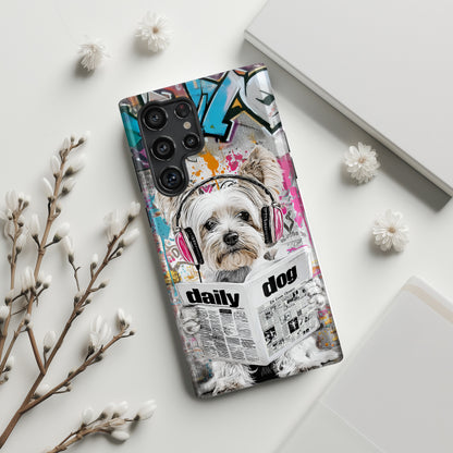Daily Dog Beats (Yorkshire) Design Phone Case for Galaxy S series Phones