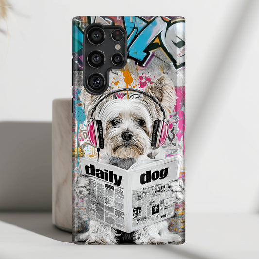 Daily Dog Beats (Yorkshire) Design Phone Case for Galaxy S series Phones