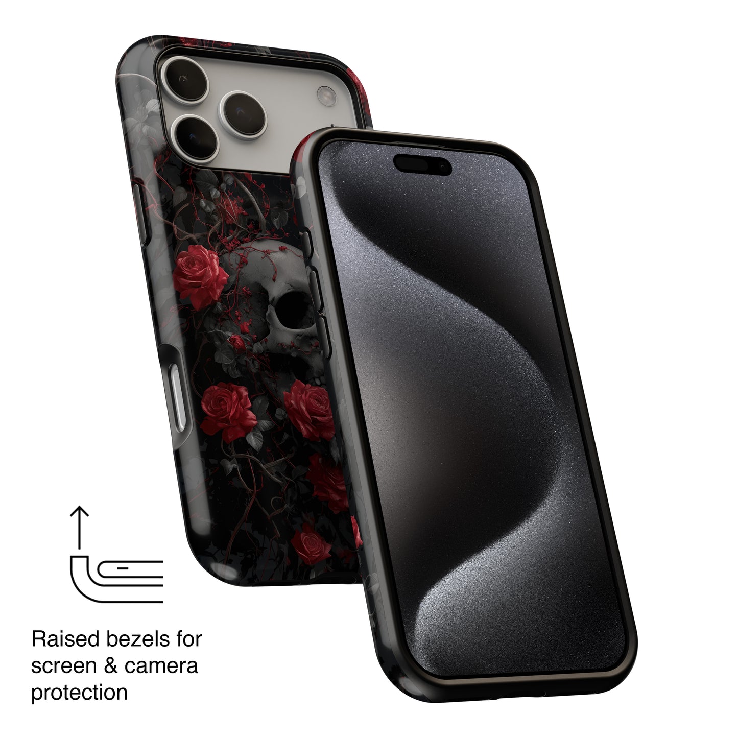 Dark Romance Design iPhone Case