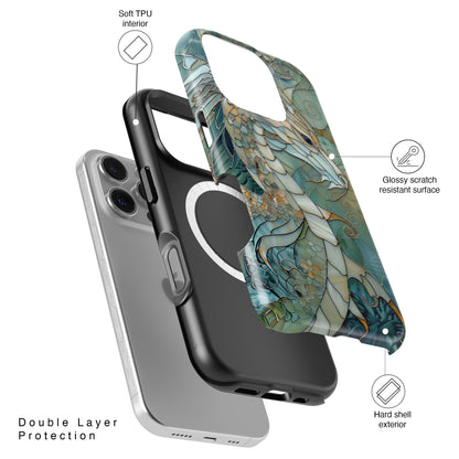 Dragon Stained Glass Design iPhone Case