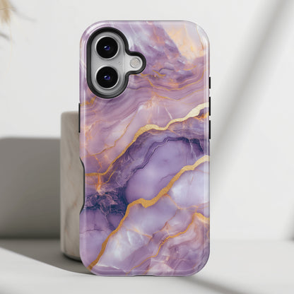 Dreamy Purple Marble Design iPhone Case