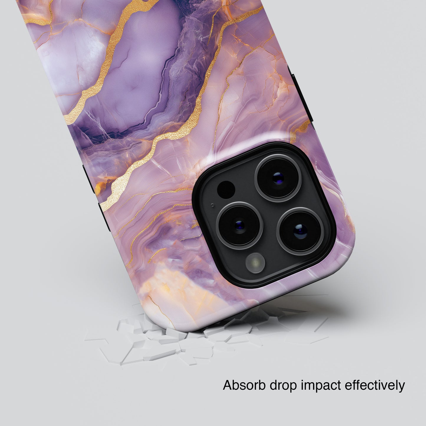 Dreamy Purple Marble Design iPhone Case