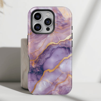 Dreamy Purple Marble Design iPhone Case