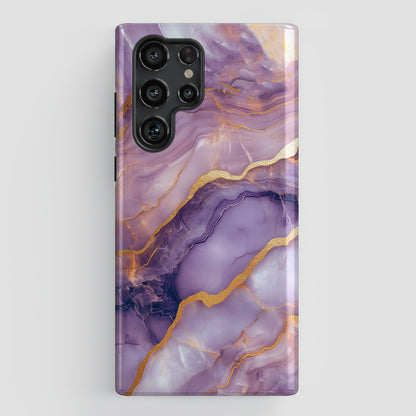 Dreamy Purple Marble Design Samsung Phone Case