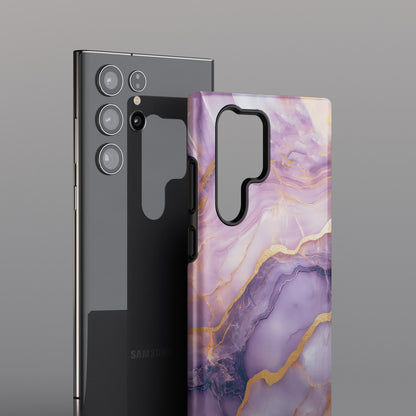 Dreamy Purple Marble Design Samsung Phone Case