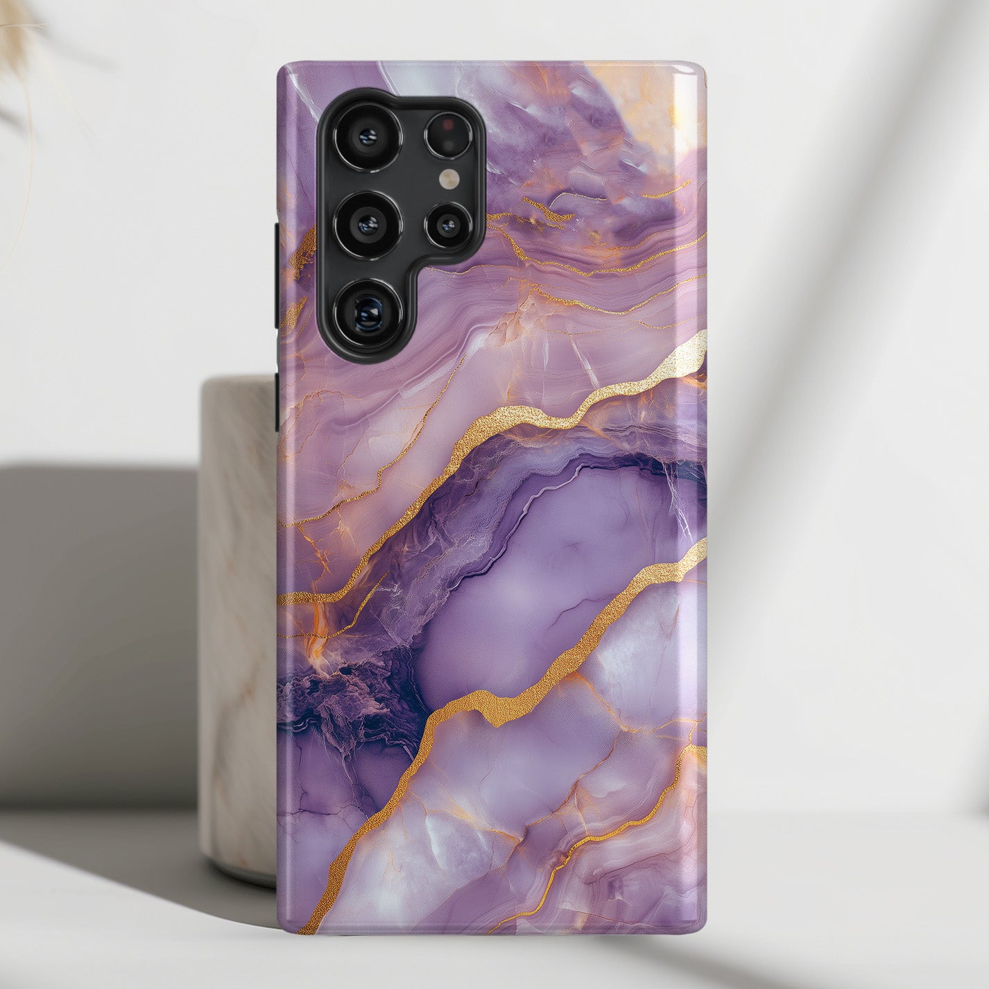 Dreamy Purple Marble Design Samsung Phone Case