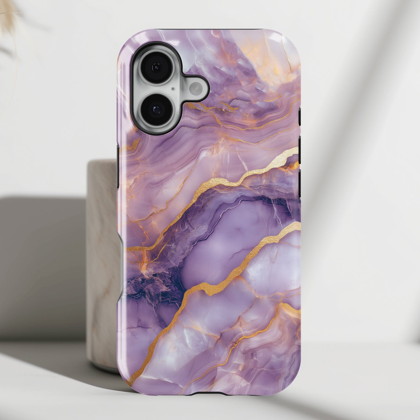 Dreamy Purple Marble Design iPhone Case