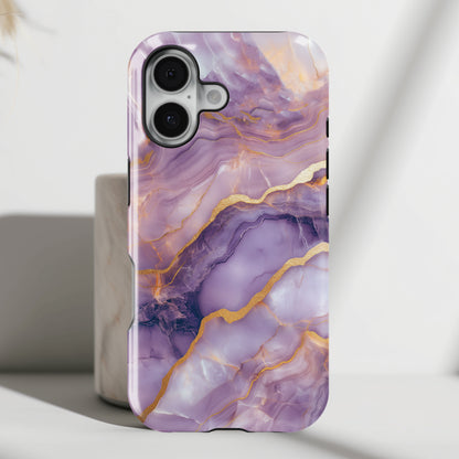 Dreamy Purple Marble Design iPhone Case