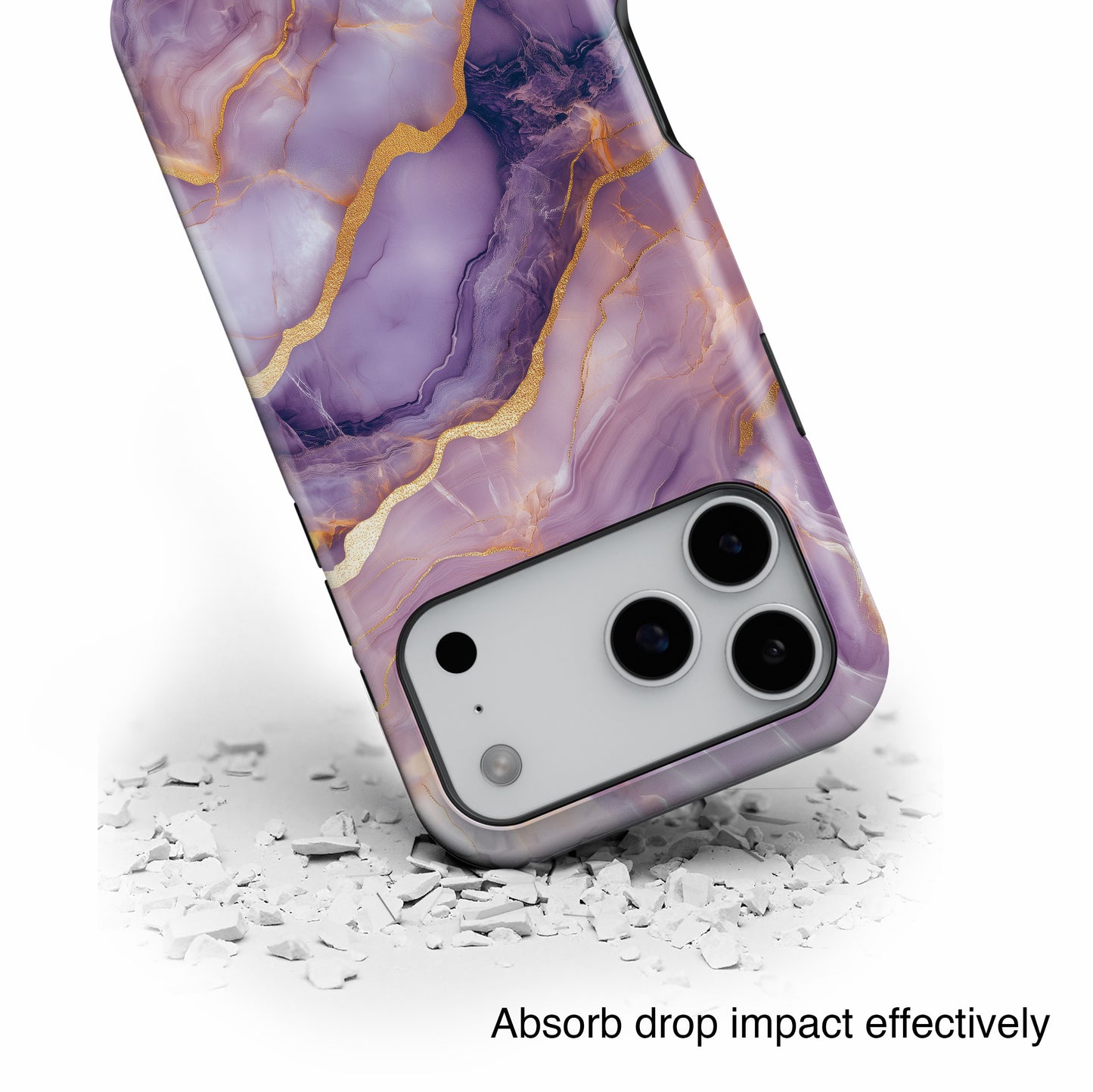 Dreamy Purple Marble Design iPhone Case