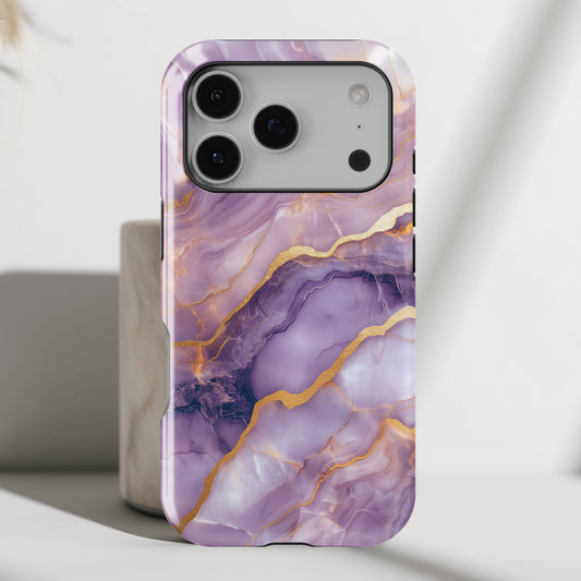 Dreamy Purple Marble Design iPhone Case