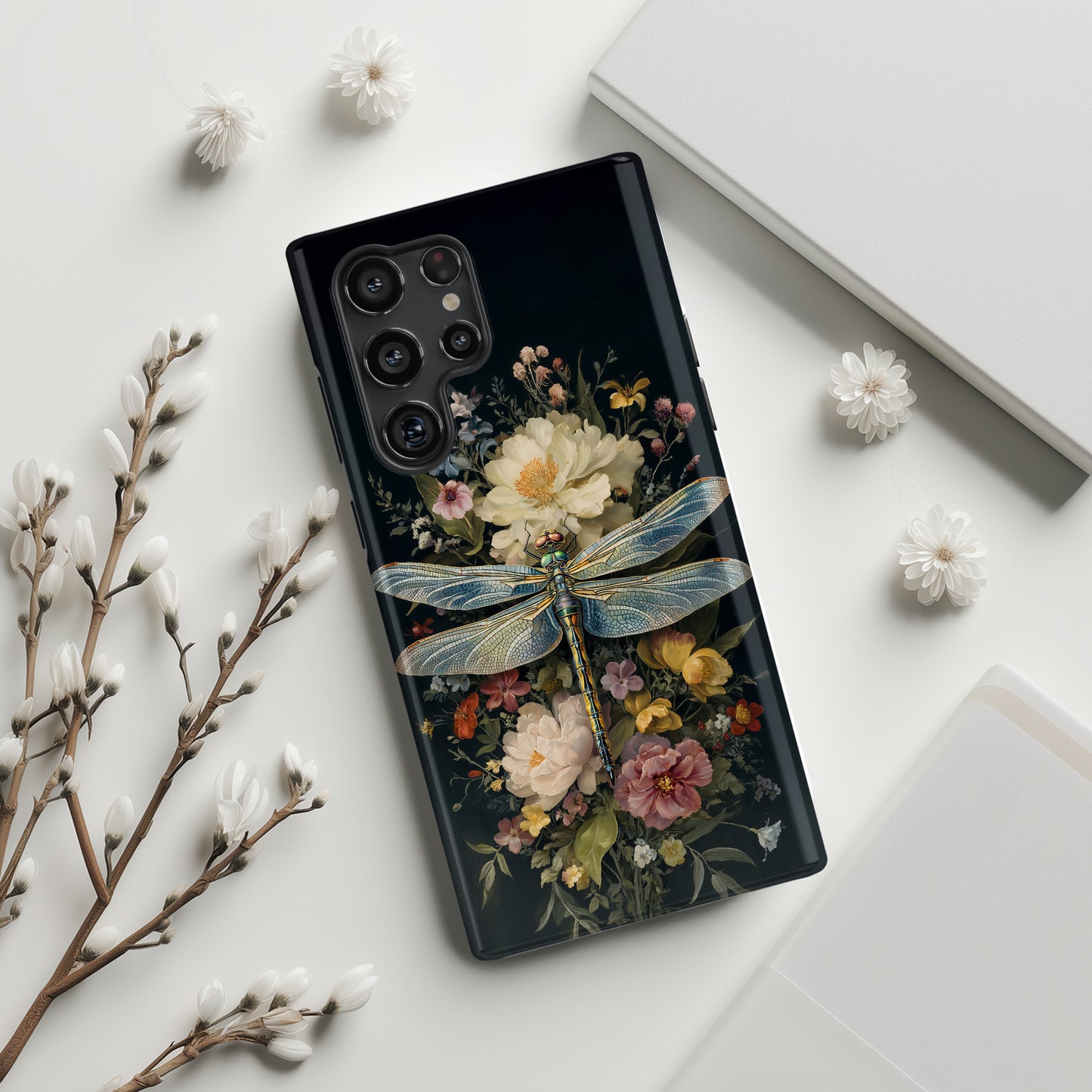 Dusk Dragonfly Design Phone Case for Galaxy S series Phones