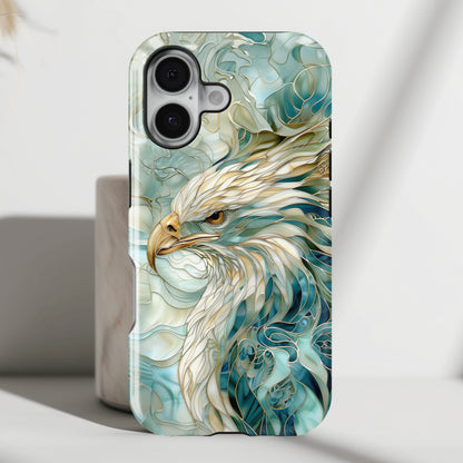 Eagle Stained Glass Design iPhone Case