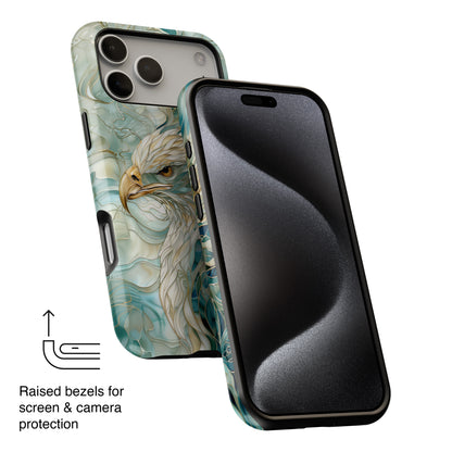 Eagle Stained Glass Design iPhone Case