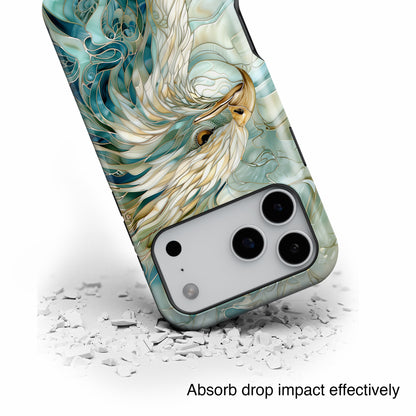 Eagle Stained Glass Design iPhone Case