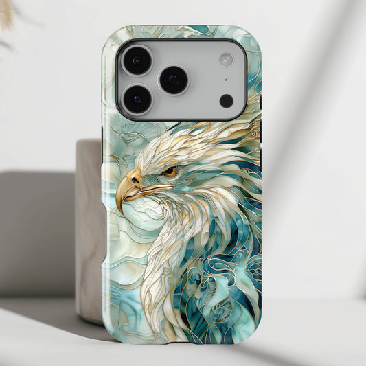 Eagle Stained Glass Design iPhone Case